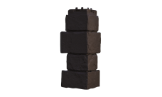 Угол для фасадных панелей Крупный камень, Classic шоколадный