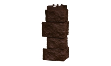 Угол для фасадных панелей Дикий камень, Classic шоколадный