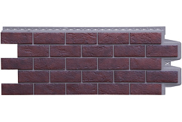 Фасадная панель Grand Line Состаренный кирпич, Design Plus кофе темно-бежевый шов