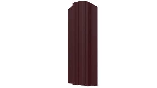 Металлический штакетник Евротрапеция MATT 0,45 мм, RAL 3005