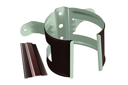 Кронштейн трубы на дерево, RAL 8017