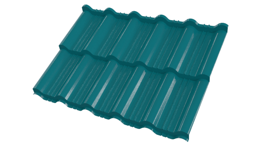 Металлочерепица Энигма 1171/1100x0,5 мм, Полиэстер 5021