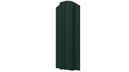 Металлический штакетник Евротрапеция MATT 0,45 мм, RAL 6005