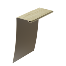 Универсальный околооконный профиль 89/254, рябина