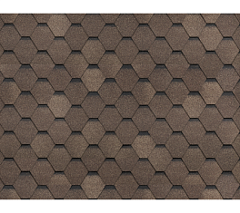 Однослойная черепица Технониколь SHINGLAS, коллекция Ультра, Янтарь