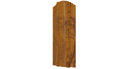 Металлический штакетник Евротрапеция Printech 0,45 мм, 3D Дуб/3D Дуб