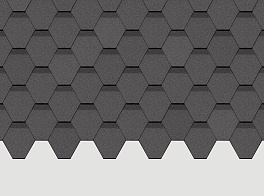 Гибкая черепица Döcke Standard Сота, Серый