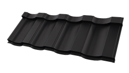 Металлочерепица Панорама 1200/1150x0,45 мм, V-MATT 9005