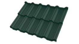 Металлочерепица Энигма 1171/1100x0,45 мм, MATT 6005