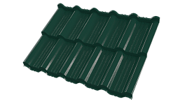 Металлочерепица Энигма 1171/1100x0,45 мм, Полиэстер 6005