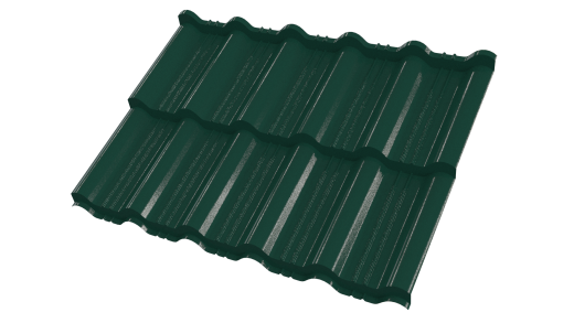 Металлочерепица Энигма 1171/1100x0,5 мм, Полиэстер 6005