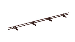 Снегозадержатель трубчатый VEGA Style 20x40/1,2 мм, 8017