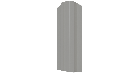 Металлический штакетник Евротрапеция Полиэстер 0,45 мм, RAL 9002