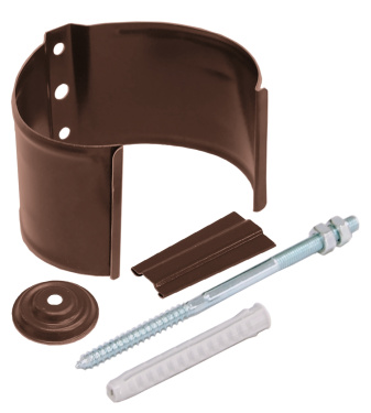 Кронштейн трубы на кирпич, RAL 8004