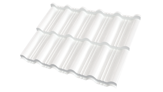 Металлочерепица Энигма 1171/1100x0,5 мм, Полиэстер 9003