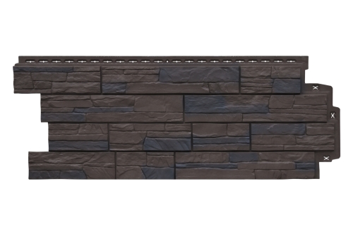 Фасадная панель Grand Line Сланец, Design Plus орех