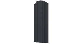 Металлический штакетник Евротрапеция MATT 0,45 мм, RAL 7024