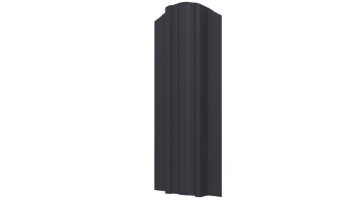 Металлический штакетник Евротрапеция MATT 0,45 мм, RAL 7024