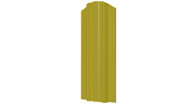 Металлический штакетник Евротрапеция Полиэстер 0,45 мм, RAL 1018