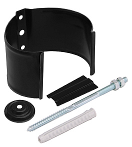 Кронштейн трубы на кирпич, RAL 9005