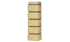 Угол для фасадных панелей Состаренный кирпич, Design Plus ваниль темно-бежевый шов