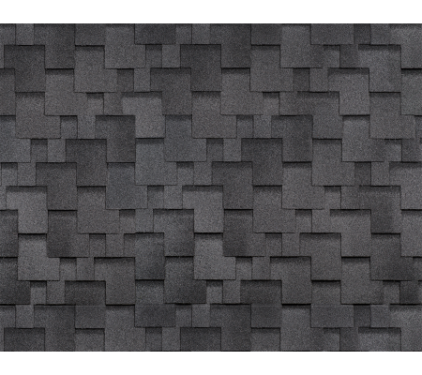 Однослойная черепица Технониколь SHINGLAS, коллекция Аккорд, Серый