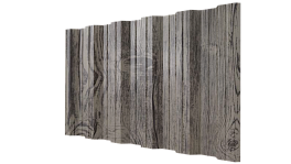 Профнастил НС35 1055/1000x0,45 мм, Printech Темное дерево