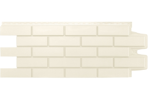 Фасадная панель Grand Line Клинкерный кирпич, Classic молочный
