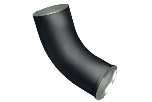 Колено трубы 60⁰, RAL 7024/7024