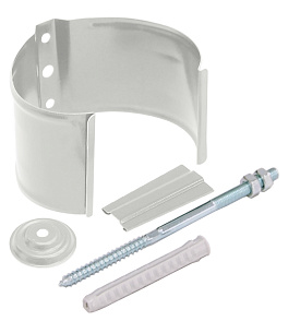 Кронштейн трубы на кирпич, RAL 9003