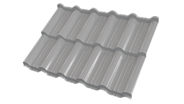 Металлочерепица Энигма 1171/1100x0,45 мм, Полиэстер 9006