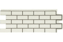 Фасадная панель Grand Line Состаренный кирпич, Design (шов 7006) молочный