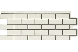 Фасадная панель Grand Line Состаренный кирпич, Design (шов 7006) молочный