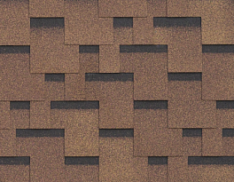 Однослойная черепица Технониколь SHINGLAS, коллекция Комфорт, Граунд