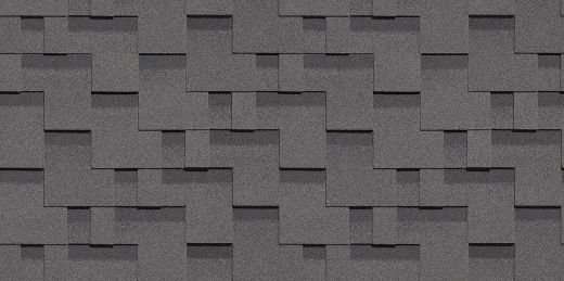 Гибкая черепица Döcke Standard Тетрис, Серый