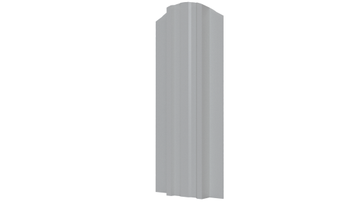 Металлический штакетник Евротрапеция Полиэстер 0,45 мм, RAL 9003