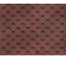 Однослойная черепица Технониколь SHINGLAS, коллекция Ультра, Рубин