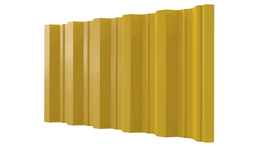 Профнастил НС44 1050/1000x0,5 мм, Полиэстер RAL 1018