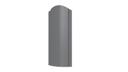 Металлический штакетник Европланка Полиэстер 0,45 мм, RAL 9006