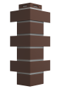 Угол наружный для фасадных панелей Флемиш, коричневый