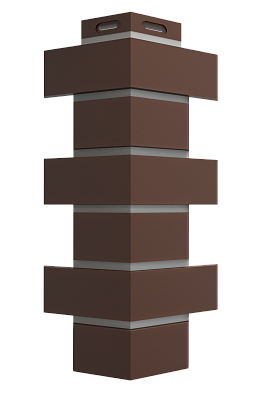 Угол наружный для фасадных панелей Флемиш, коричневый