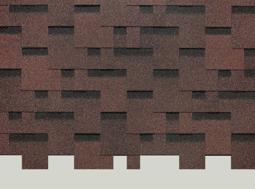 Гибкая черепица Döcke Europa Матрица, Коричневый