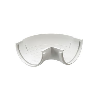 Угловой элемент желоба внешний 90°, RAL 9003