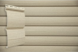 Виниловый сайдинг Grand Line Блок-хаус, Design Tundra ясень