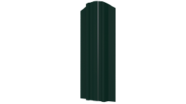 Металлический штакетник Евротрапеция Полиэстер 0,45 мм, RAL 6005