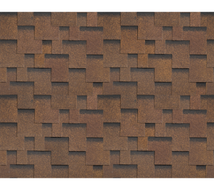 Однослойная черепица Технониколь SHINGLAS, коллекция Ультра, Дуб