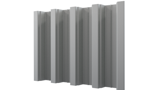 Профнастил Н75 800/740x0,65 мм, Оцинкованный