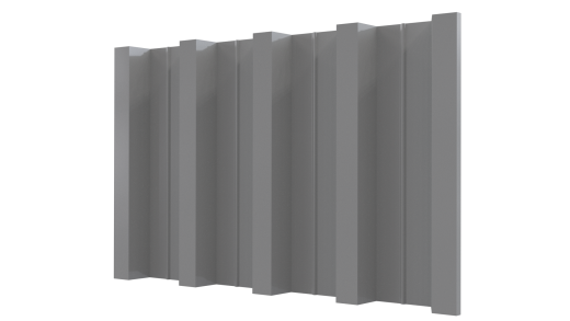 Профнастил Н60 930/860x0,7 мм, Полиэстер RAL 9006