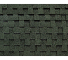 Многослойная черепица Технониколь SHINGLAS, коллекция Фазенда, Зеленый