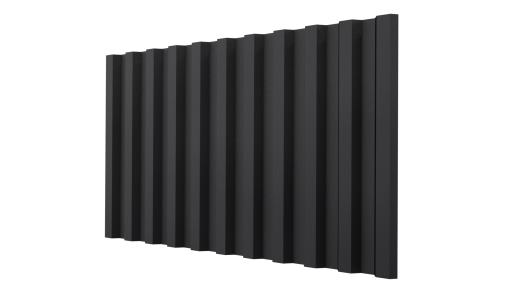 Профнастил НС21 1065/1010x0,45 мм, V-MATT RAL 9005